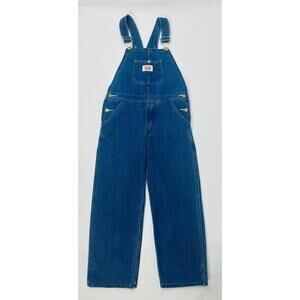 Round House Blue Denim Overalls Bibs Youth Kids Boys Girl's Size 10 30x25 Farmer